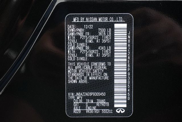 2023 INFINITI QX80 PREMIUM SELECT AWD - 22907211 - 37