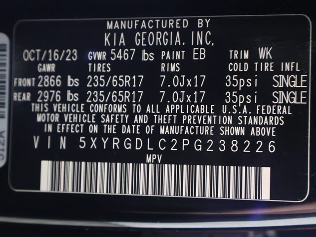 2023 Kia Sorento LX AWD - 22912753 - 50