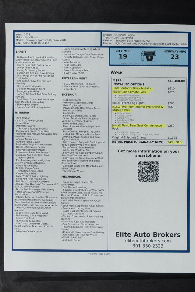 2023 Land Rover Discovery Sport S R-Dynamic 4WD - 22938603 - 46