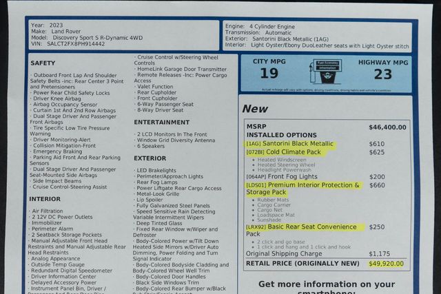 2023 Land Rover Discovery Sport S R-Dynamic 4WD - 22938603 - 47