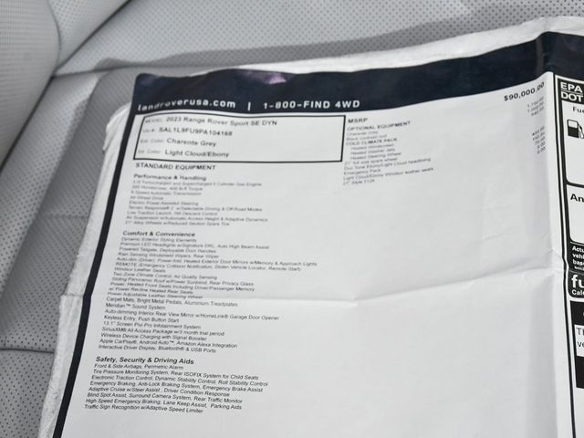 2023 Land Rover Range Rover Sport SE Dynamic - 22936868 - 64