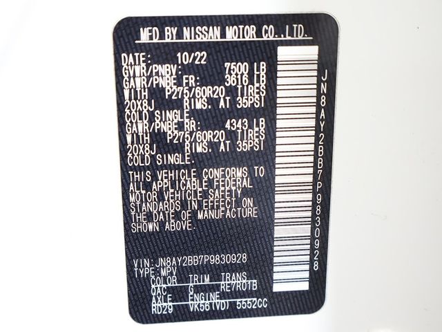 2023 Nissan Armada 4x4 SL - 22930335 - 61