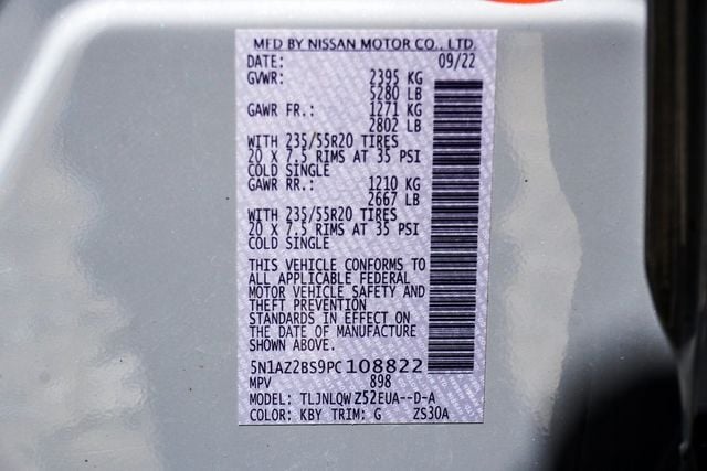 2023 Nissan Murano AWD SV - 22900904 - 45