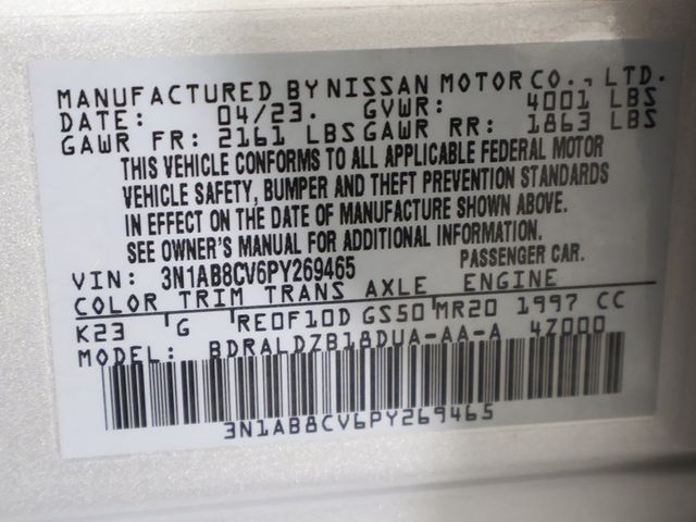 2023 Nissan Sentra SV CVT - 22924934 - 44
