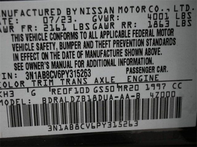 2023 Nissan Sentra SV CVT - 22913769 - 3