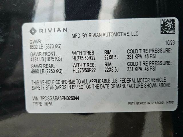2023 Rivian R1S Adventure Quad-Motor Large Pack - 22938169 - 40