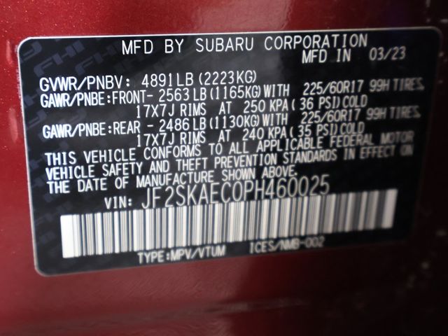 2023 Subaru Forester Premium CVT - 22933704 - 55