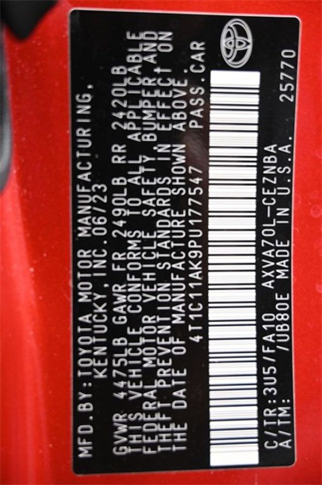 2023 Toyota Camry LE Automatic - 22924932 - 3