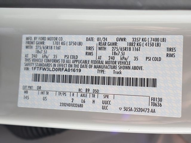 2024 Ford F-150 XLT - 22876127 - 50