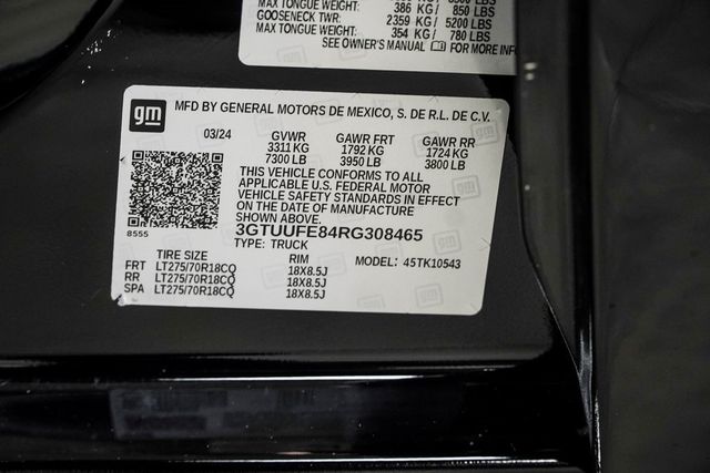 2024 GMC Sierra 1500 4WD Crew Cab 147" AT4X - 22892986 - 44