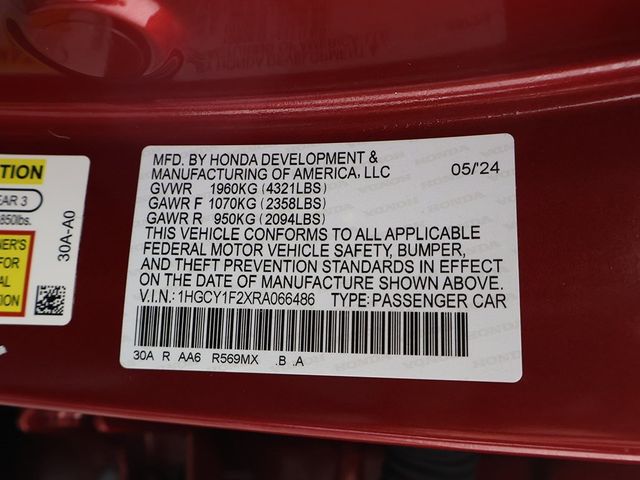 2024 Honda Accord Sedan LX CVT - 22922558 - 42