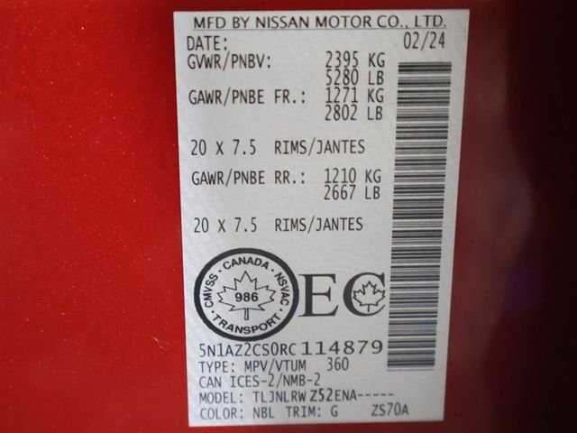 2024 Nissan Murano AWD SL - 22937539 - 59