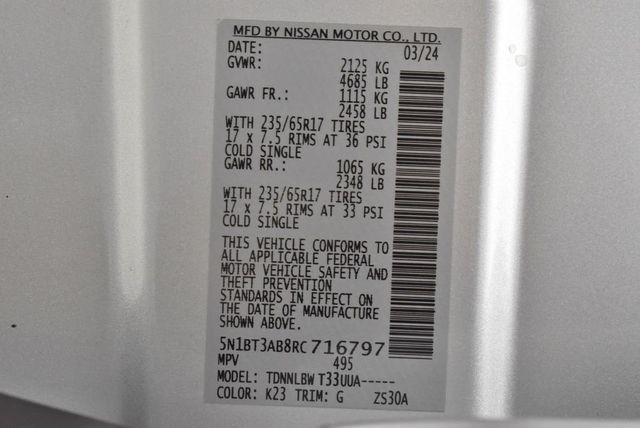 2024 Nissan Rogue AWD S - 22934895 - 35