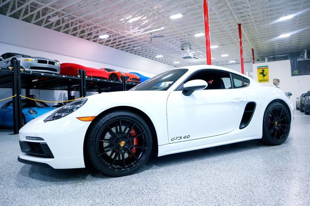 2024 Porsche 718 GTS 4.0 COUPE WHITE...596 Miles...Rare 6sp Manual - 22706186 - 0