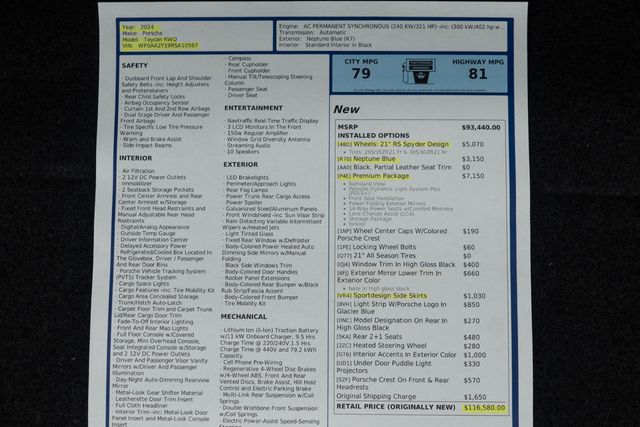 2024 Porsche Taycan RWD - 22937450 - 46