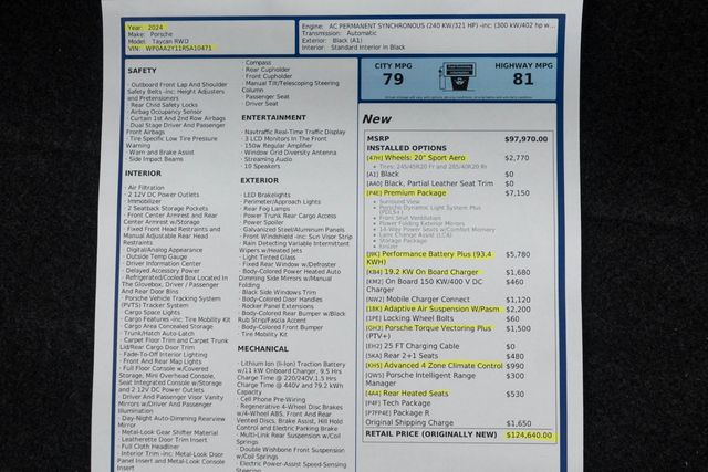2024 Porsche Taycan RWD - 22937451 - 53