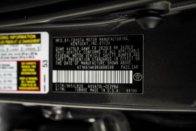 2024 Toyota Camry XSE Automatic - 22929431 - 37