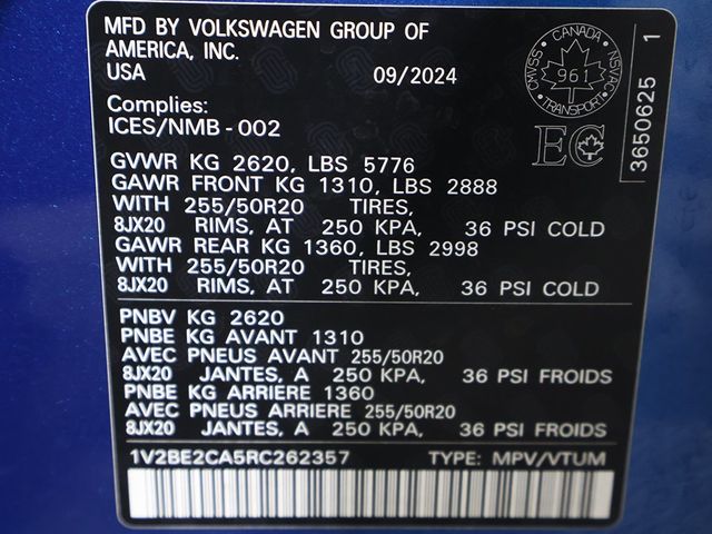 2024 Volkswagen Atlas Cross Sport 2.0T SEL 4MOTION - 22906784 - 61