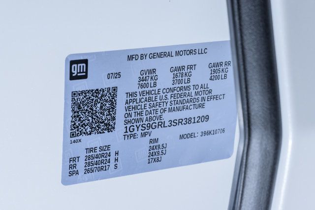 2025 Cadillac Escalade 4WD 4dr Sport Platinum - 22925893 - 52