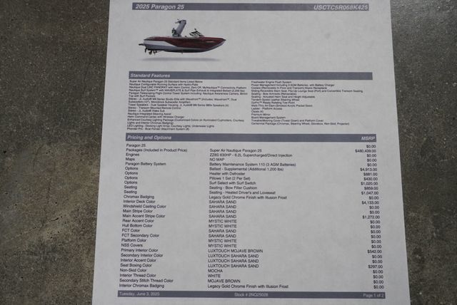 2025 NAUTIQUE SUPER AIR NAUTIQUE G25 PARAGON  - 22914954 - 64