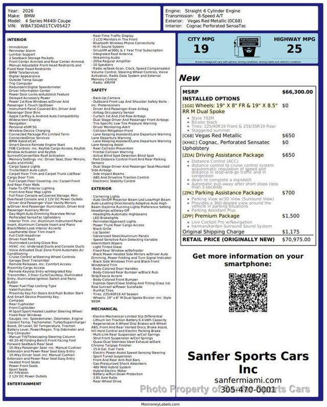 2026 BMW 4 Series M440i - 22938106 - 49