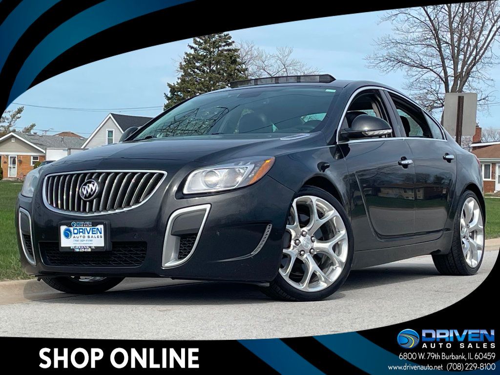 Black Diamond Tricoat 2013 Buick Regal GS Sedan FWD Sedan Front-Wheel Drive 6-Speed Automatic