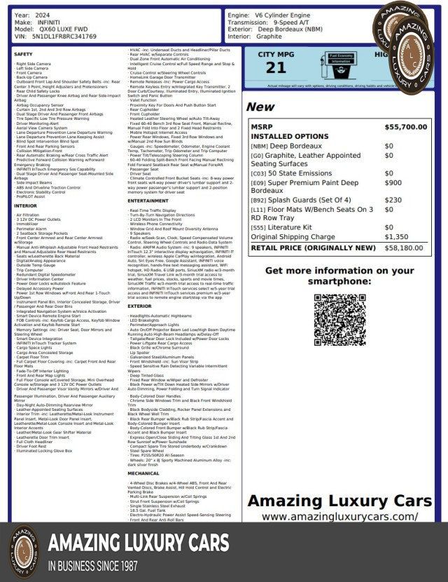 2024 INFINITI QX60 Luxe