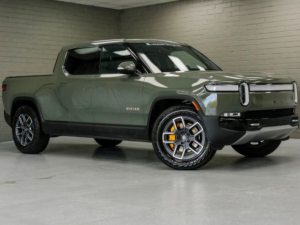 Launch Green 2023 Rivian R1T Pickup Truck All-Wheel Drive 1-Speed Automatic