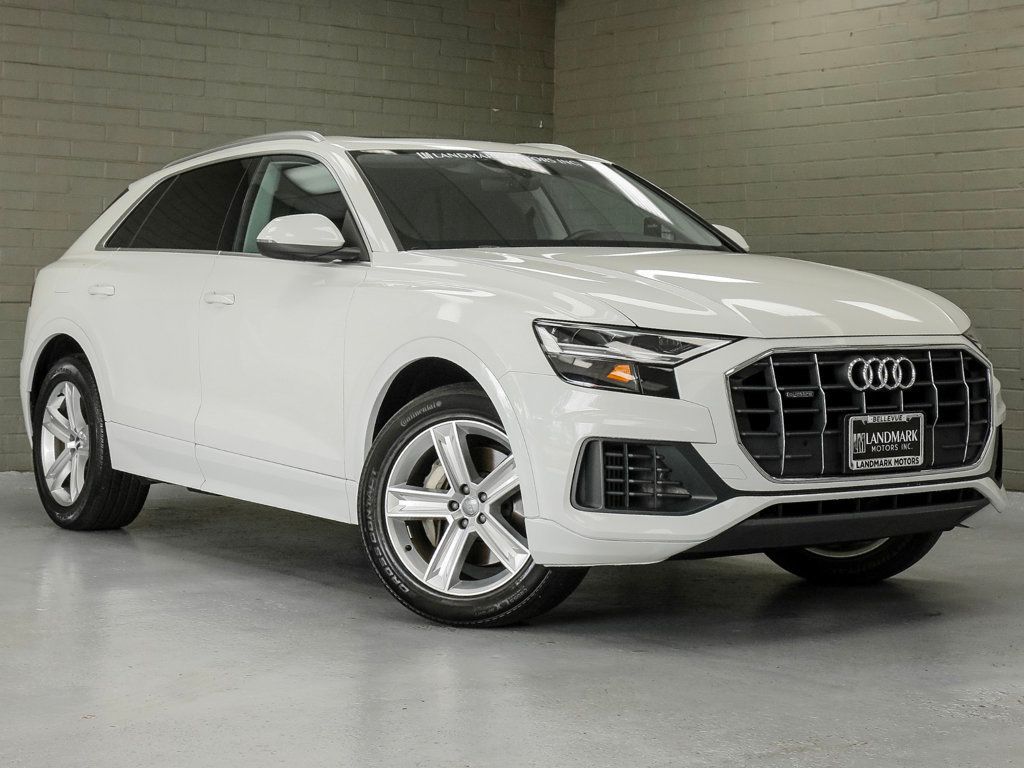 Carrara White 2020 Audi Q8 SUV / Crossover All-Wheel Drive 8-Speed Automatic