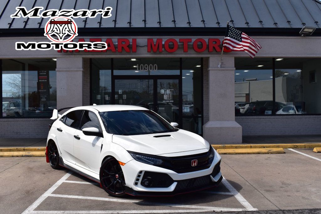White 2018 Honda Civic Type R Touring FWD Hatchback Front-Wheel Drive 6-Speed Manual