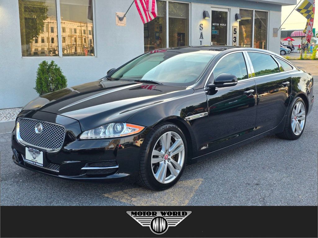 Black (Ebony) 2015 Jaguar XJ-Series XJL Portfolio AWD Sedan All-Wheel Drive 8-Speed Automatic