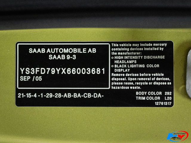 2006 Saab 9-3  - $13,485