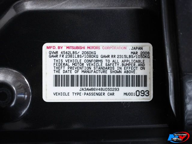 2008 Mitsubishi Lancer  - $36,985