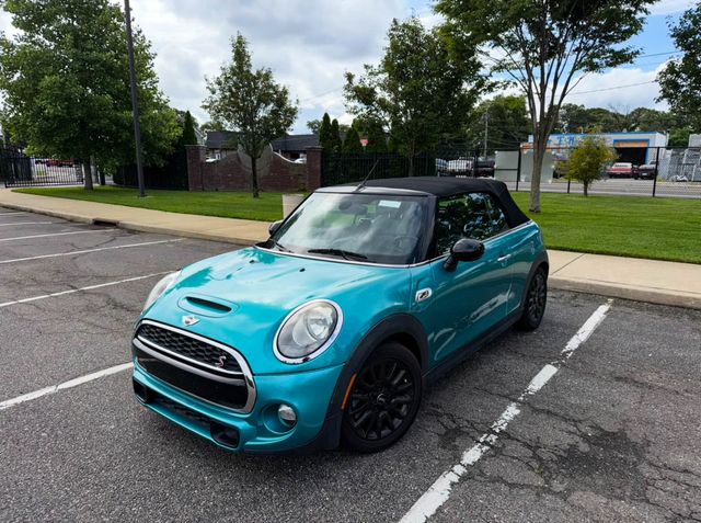 Teal (Caribbean Aqua Metallic) 2016 MINI Cooper Convertible Front-Wheel Drive 6-Speed Automatic