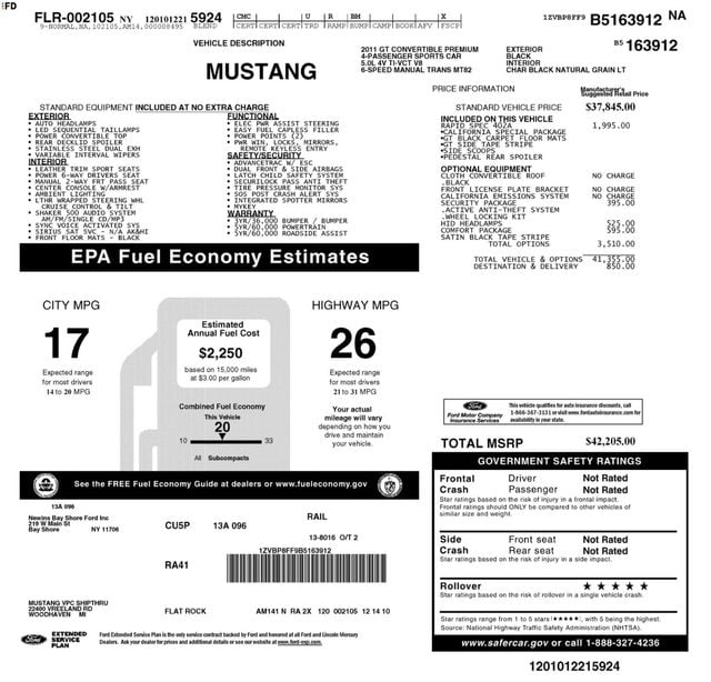 2011 Ford Mustang