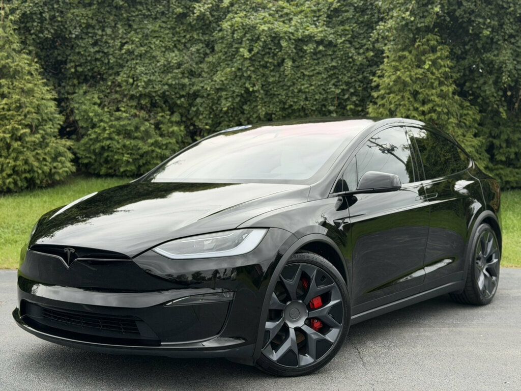 Solid Black 2023 Tesla Model X SUV / Crossover All-Wheel Drive 1-Speed Automatic
