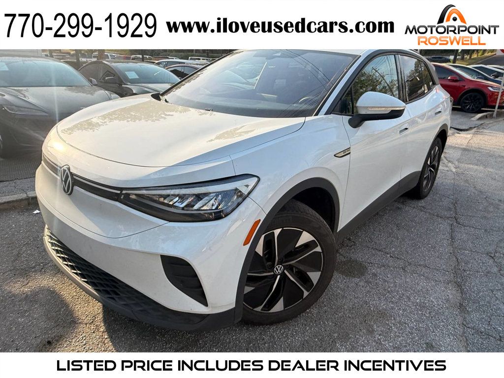 Glacier White Metallic 2022 Volkswagen ID.4 Pro AWD SUV / Crossover All-Wheel Drive Automatic