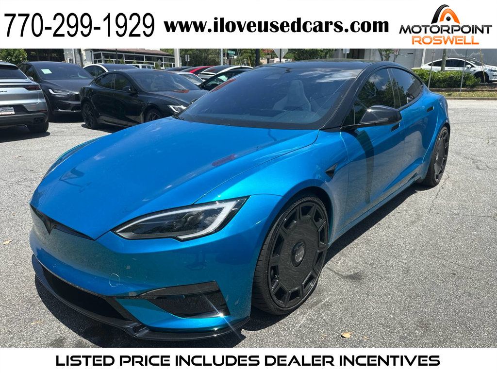 Lunar Silver 2026 Tesla Model S Plaid AWD Sedan All-Wheel Drive 1-Speed Automatic