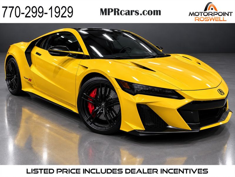 Yellow 2022 Acura NSX Coupe All-Wheel Drive Automatic