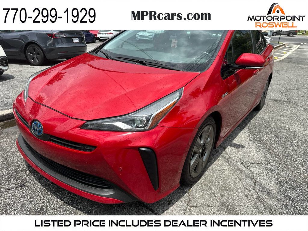 Red 2019 Toyota Prius Hatchback Front-Wheel Drive