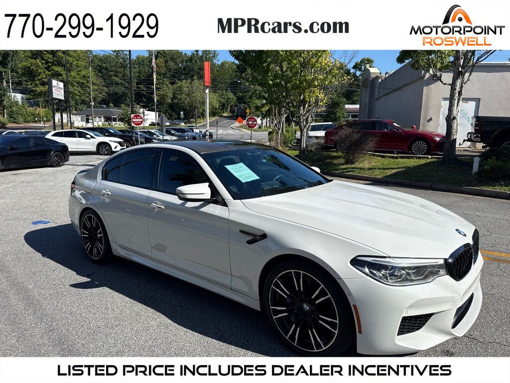 White 2018 BMW M5 Sedan All-Wheel Drive 8-Speed Automatic