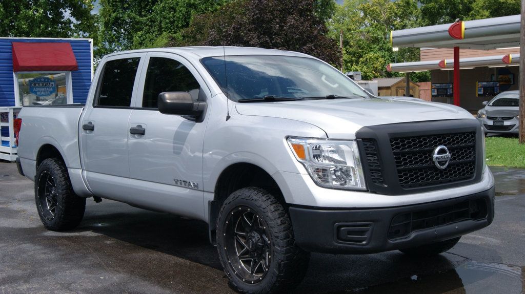 Brilliant Silver 2018 Nissan Titan Pickup Truck Four-Wheel Drive 7-Speed Automatic