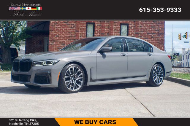 Gray (Bernina Grey Amber Effect Metallic) 2022 BMW 7 Series 750i xDrive AWD Sedan All-Wheel Drive 8-Speed Automatic