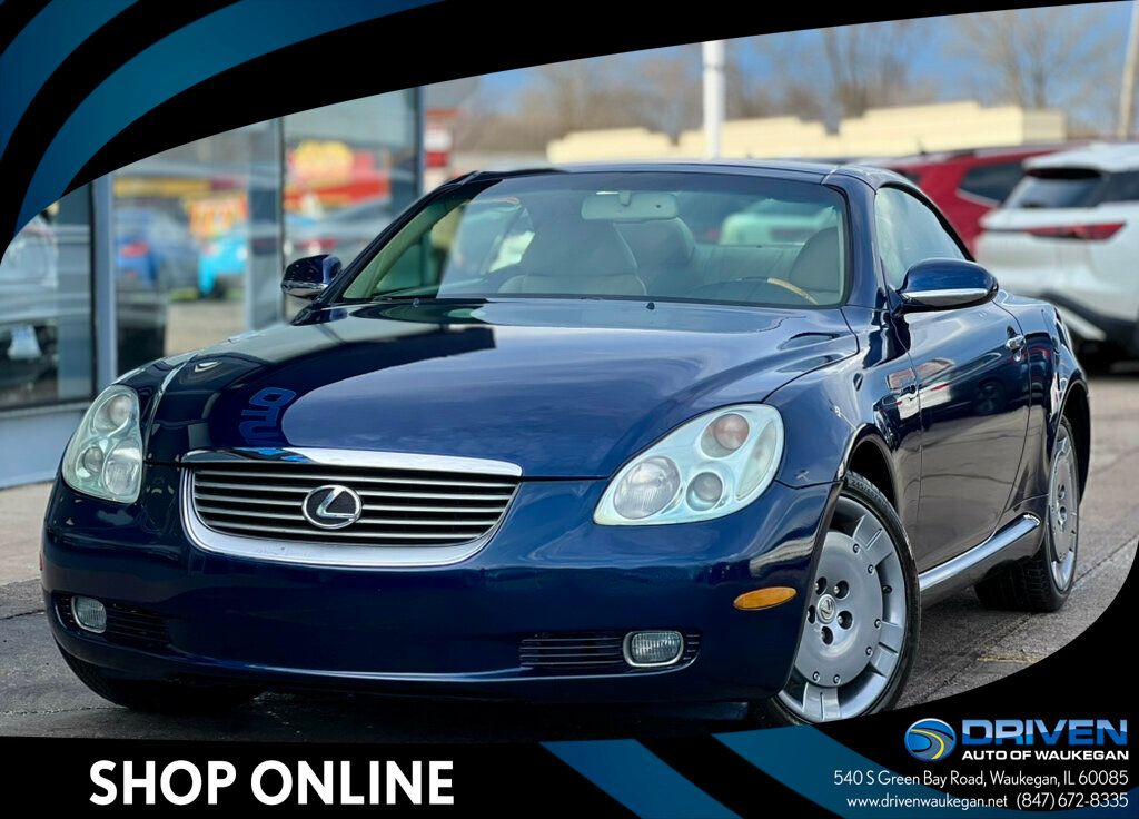 Blue (Indigo Ink Pearl) 2002 Lexus SC 430 RWD Convertible Rear-Wheel Drive 5-Speed Automatic