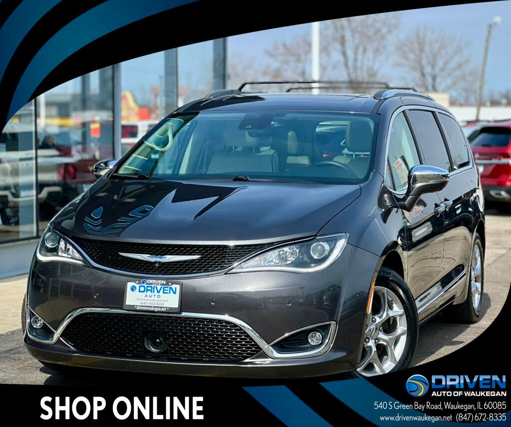 Gray (Granite Crystal Metallic Clearcoat) 2018 Chrysler Pacifica Limited FWD Minivan Front-Wheel Drive 9-Speed Automatic