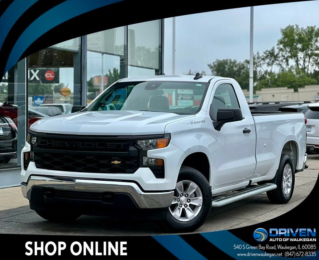 Summit White 2025 Chevrolet Silverado 1500 Pickup Truck 4X2 Automatic