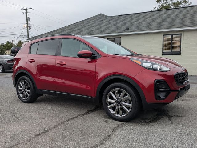 2022 Kia Sportage Nightfall AWD Hyper Red at Brad Windhams Used Cars