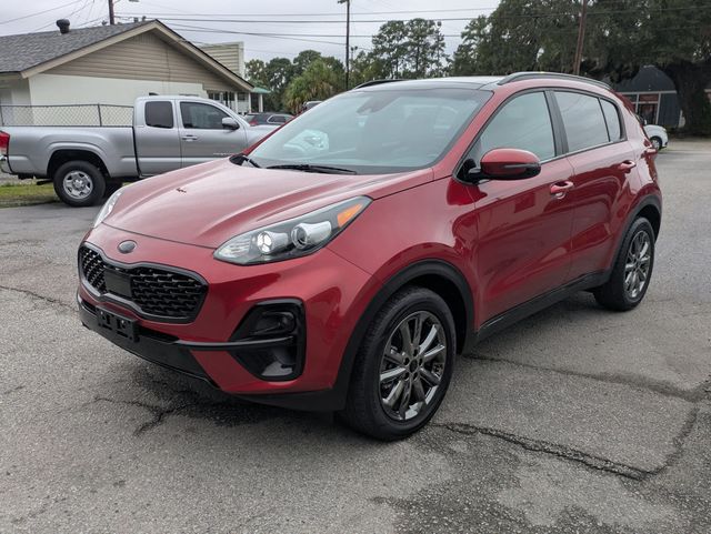 2022 Kia Sportage Nightfall AWD Hyper Red at Brad Windhams Used Cars