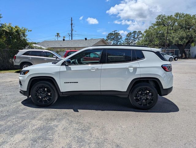 2025 Jeep Compass Latitude 4x4 Bright White Clearcoat at Burns GMC