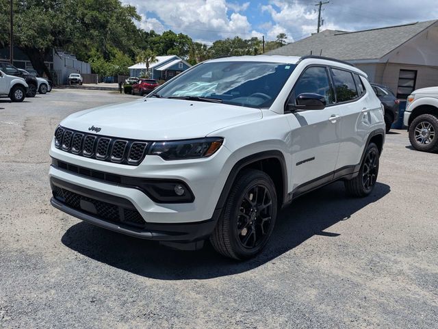 2025 Jeep Compass Latitude 4x4 Bright White Clearcoat at Burns GMC